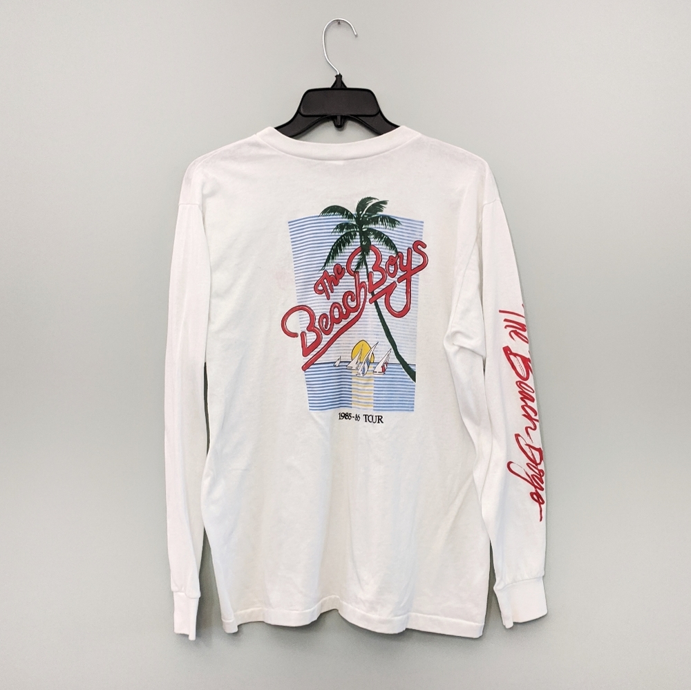 Beach Boys Tour 1985-86 Long Sleeve T-Shirt Top Concert Vintage Graphic Tee
